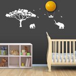 Ca. 14x Draadloze wandlamp zon, BabyZoo, Wandlamp/nachtlampje, Geel